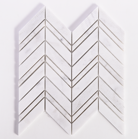 Acqueforti Bianco Carrara Chevron