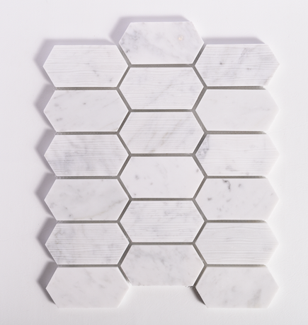 Acqueforti Bianco Carrara Elongated