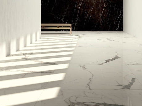 Dark Brown, Bianco Statuario