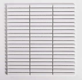 Glazed Kit Kat White 3D Mosaic - Tile Empire