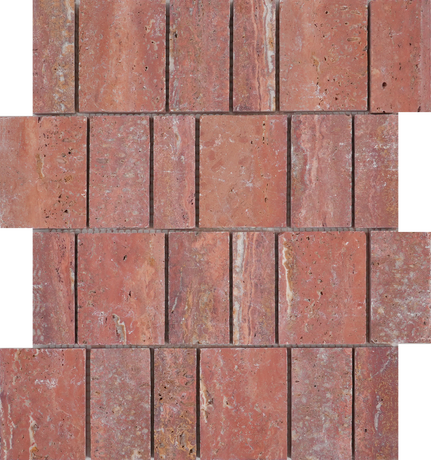 Rosso Travertino Mosaic