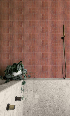 Rosso Travertino Mosaic